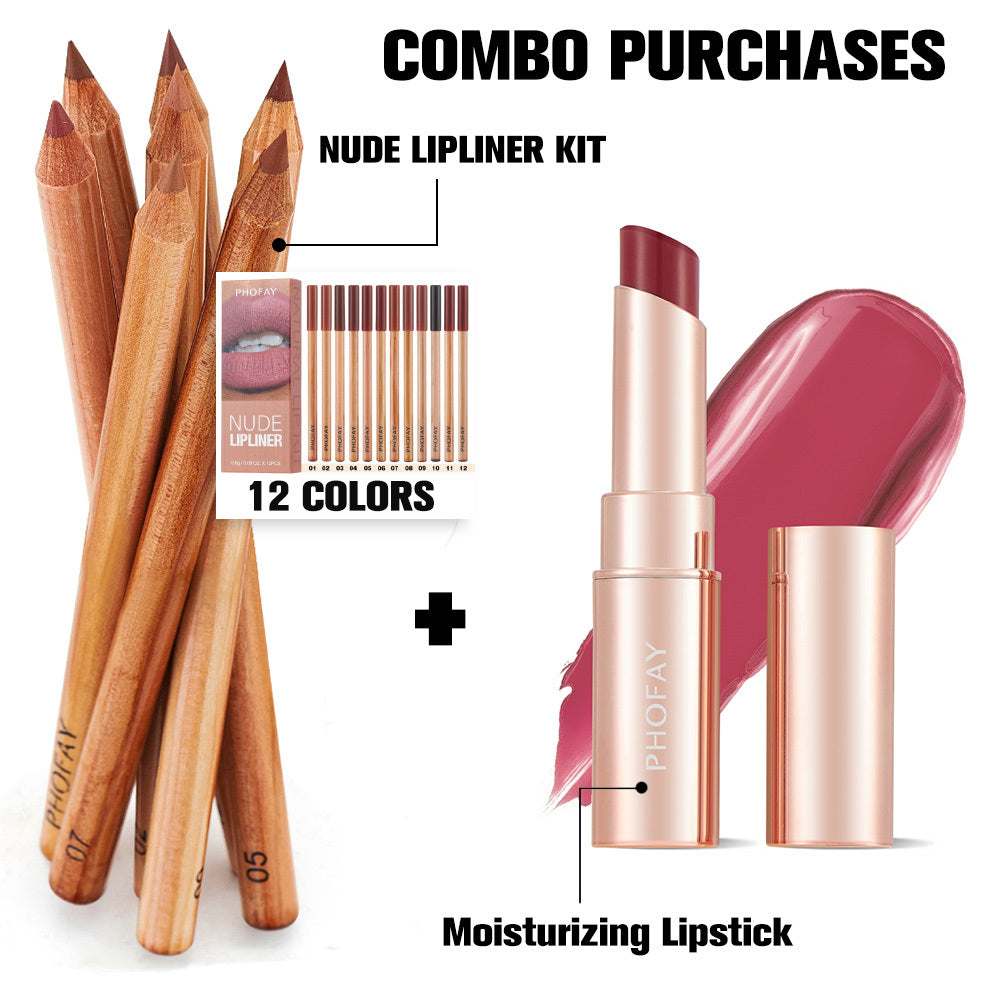 Nude Lipliner / Moisturizing Lipstick Set